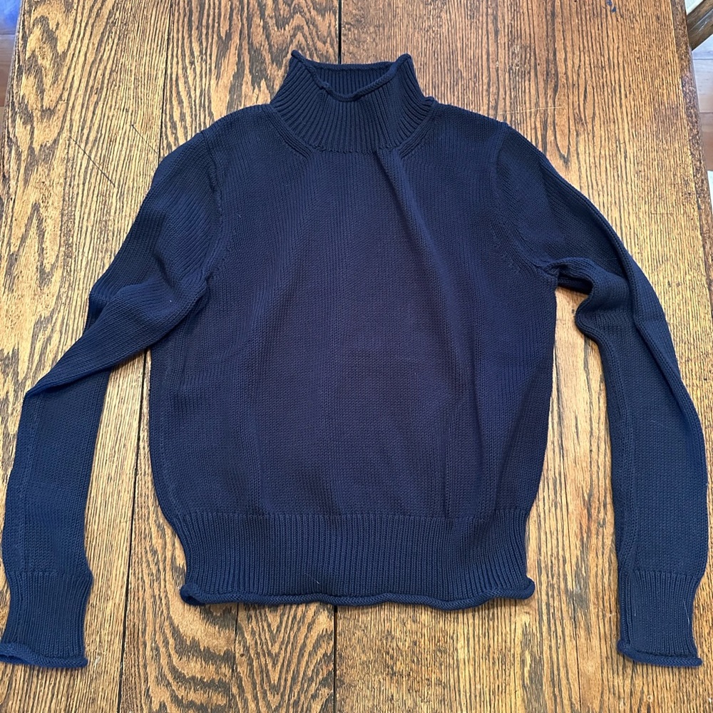 J. Crew Men's Dark Blue Turtleneck Sweater